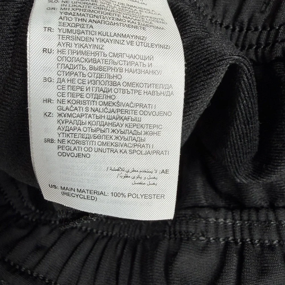 Adidas Pants Mens M Black Primegreen Essentials Open Hem Warm Up‎ Soccer Track